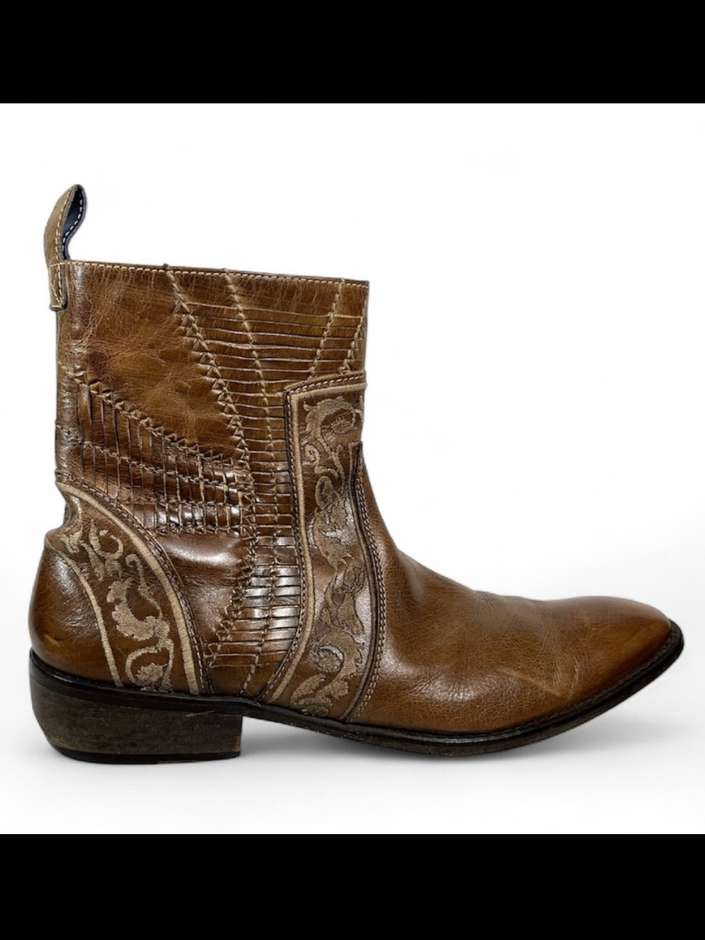 Mark Nason Cipher Rock Lives Embroidered Vintage Men’s Boots 12 Style 67527